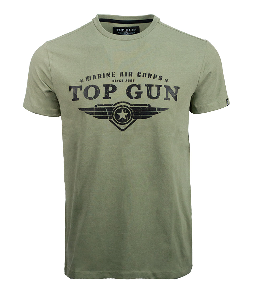 Top Gun Men's Classic Logo Tee / T-Shirt / Tshirt - Navy/Multi
