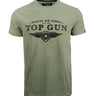 Tshirt-TOP GUN® '3D LOGO ’ TEE-Olive