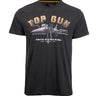 Tshirt-TOP GUN® 'MILITARY CLASSIFIED MISSION ’ TEE-Charcoal