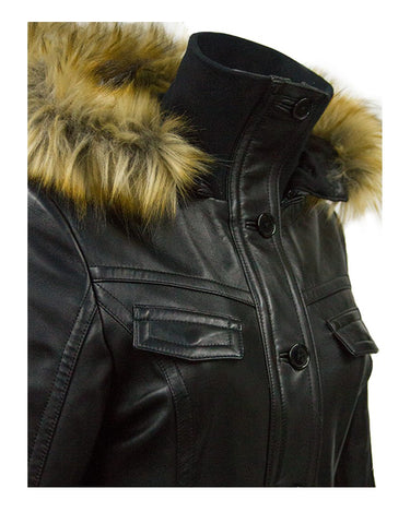 Long Leather Coat for Women | Custom Ladies Leather Coat | Kilt and Jacks